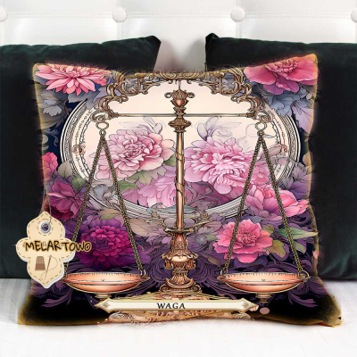 Poszewka na poduszkę WAGA zodiak