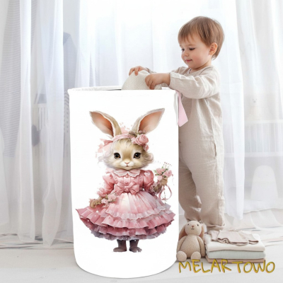 Kosz na zabawki - Króliczka w sukience (40/50/60cm)