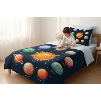 Kosmos- zestaw pościeli
