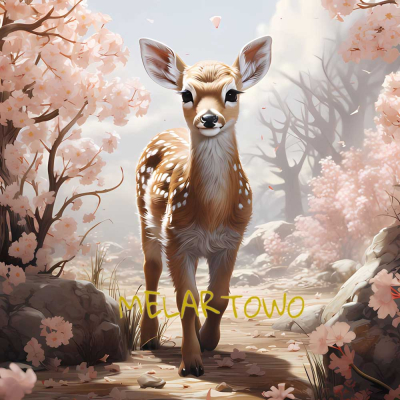 Jelonek w lesie- komplet poscieli 75x100cm 60x40cm