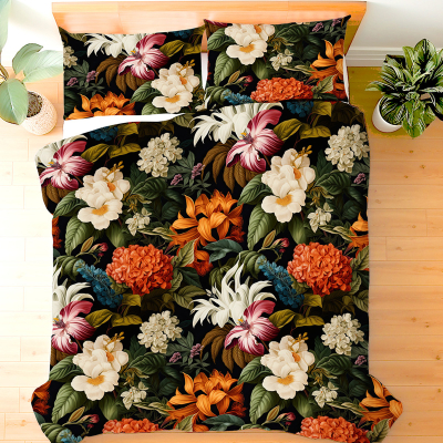 Mix ogromnych kwiatów- zestaw pościeli