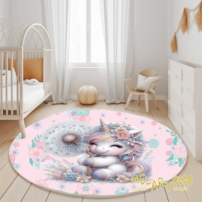 Jednorożec dmuchawiec- mata do pokoiku dzięciecego